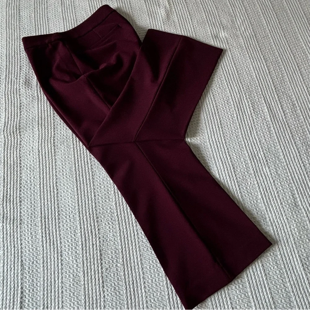 Kate Spade Midnight Wine Cropped Flare Pants